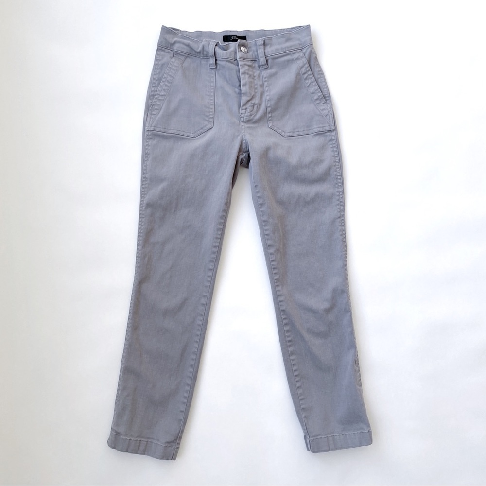J Crew Vintage Straight Cargo Pant Slub Sateen in Slate